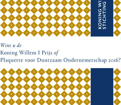 Koppert Cress kanshebber Koning Willem I Plaquette