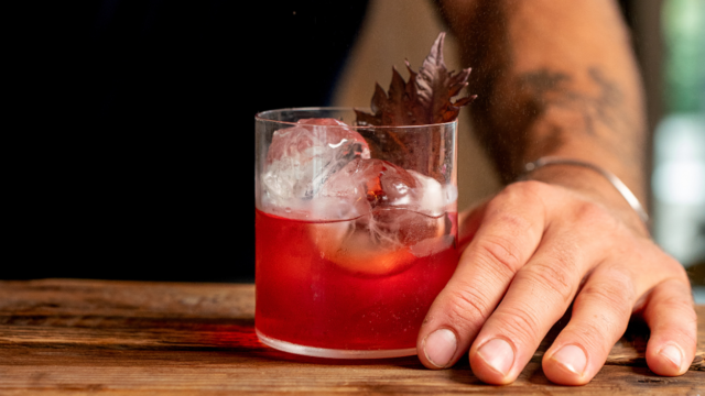 Shiso Purple Negroni