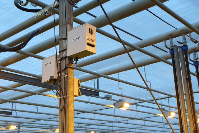 The camera system detects the moths and controls the drone