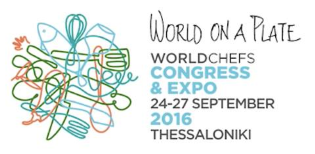 Worldchefs Congress & Expo in Thessaloniki, Griechenland vom 24-27. September