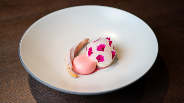 Crostoli with Pink Grapefruit